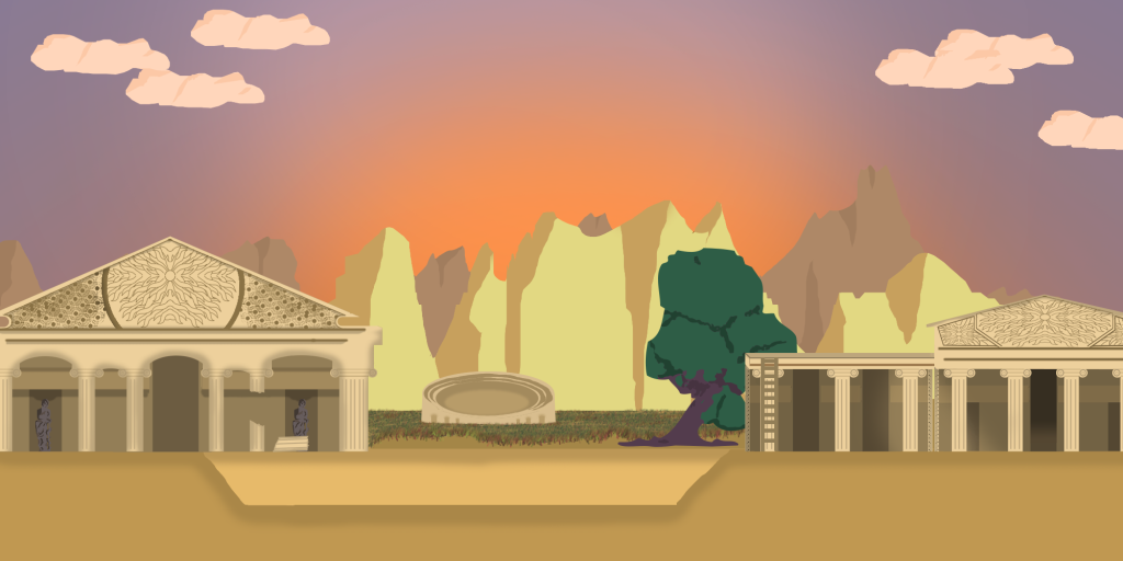 Paysage 2D avec photoshop