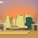 Paysage 2D avec photoshop